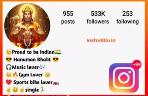 and Jai Shree Ram Bio For Instagram